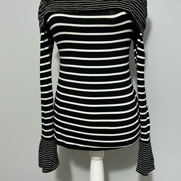 White House Black Market Striped Top adjustable straps size XS - Picture 3 of 7